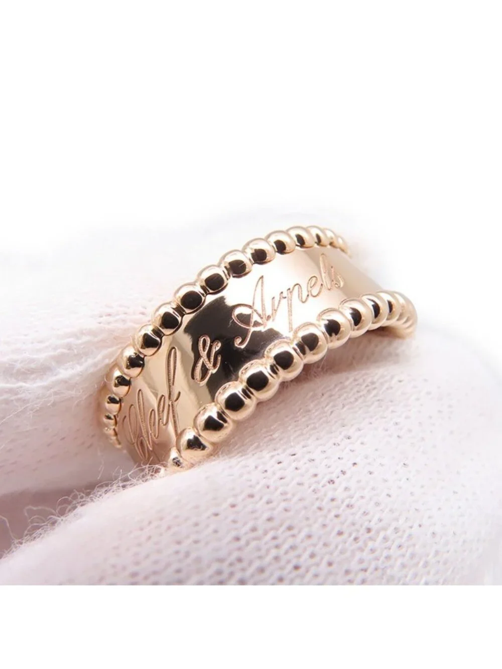 Van Cleef & Arpels Ring Perlee Signature 18k Pink Gold